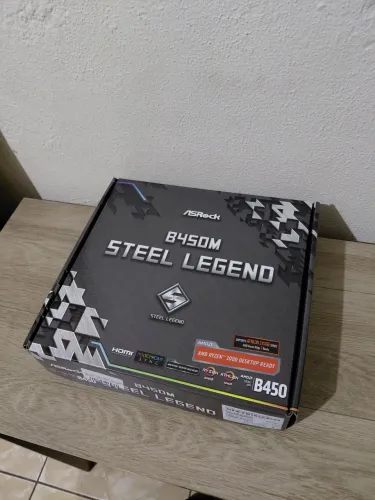 Placa-Mãe AsRock B450M Steel Legend