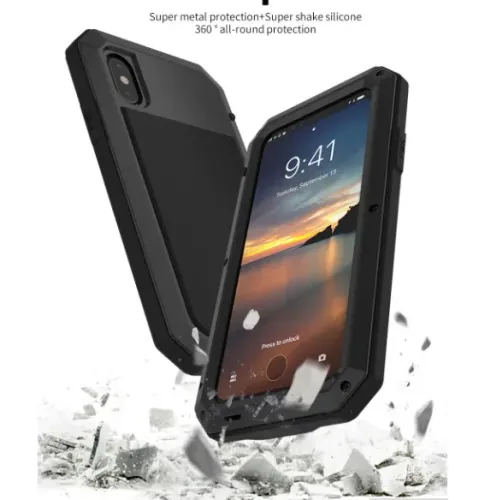 Capa Case Iphone 5 5S 12 12pro XS MAx Blindada Anti-shock Resistente Preta
