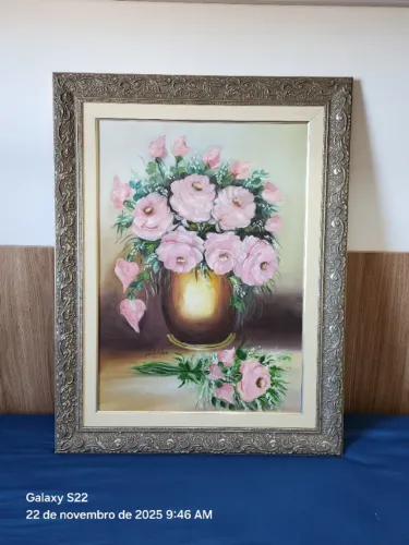 quadro pintado à óleo 70xm x 90xm