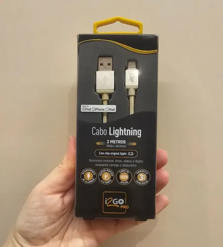 cabo lightning i2go pro 2 metros branco