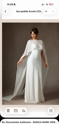 Vestido de noiva novo tamanho 42/M/G