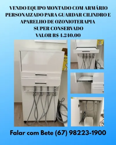 Vendo Equipo Montado com Armário personalizado para guardar cilindro e aparelho de ozônio!