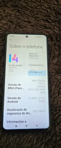 Poco X3 NFC 128 Gb Azul. Aceito cartão