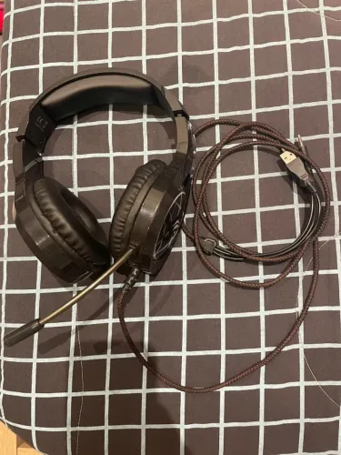 Headset Gamer Havit H2232D RGB, Drivers 50mm, Som Surround, Design Confortável, Preto - H2