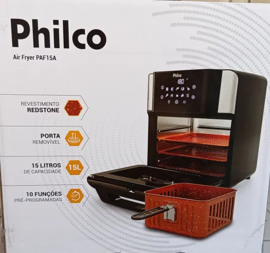 Air Fryer Oven Philco 15L Painel Digital