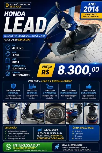 Moto Honda lead 2014