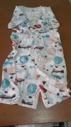 3 Pijamas 6 Anos Masculino Curto