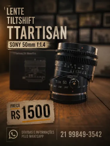 Lente TTArtisan TiltShift 50mm f/1.4 Full Frame Sony