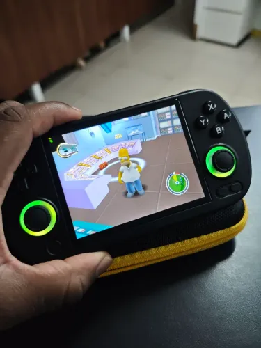 Anbernic RG40XX H + Cartão SanDisk 64GB | Knulli Atualizado + Ports + Jogos<br>Descrição: