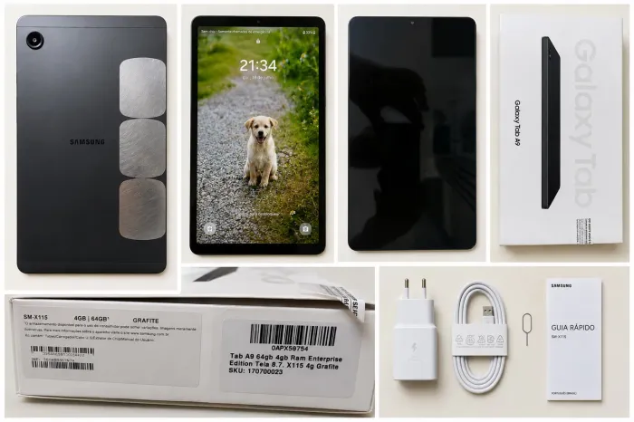 Samsung Galaxy Tab A9 64GB | 4GB RAM | Grafite - Excelente Estado