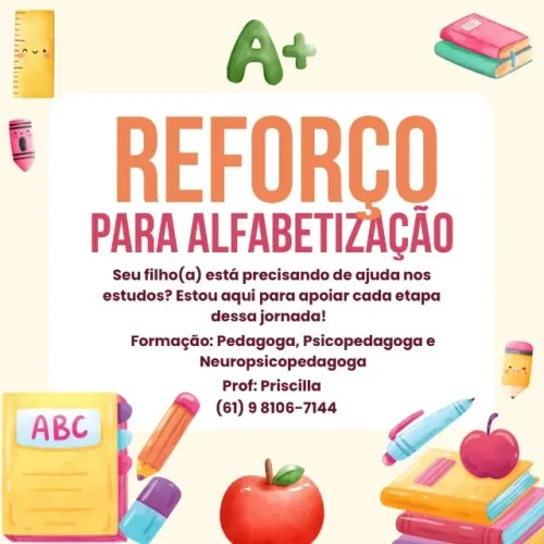 Aula de reforço para alfabetização ?