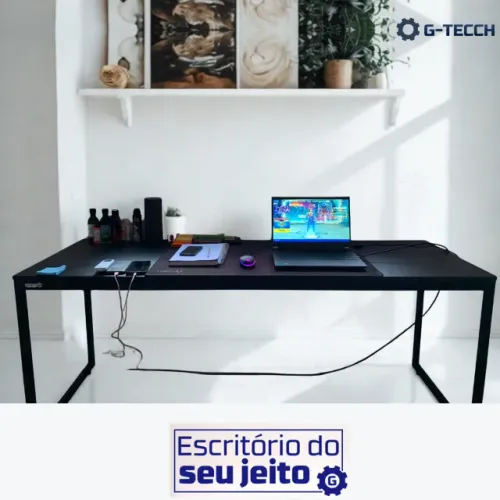 Mesa de Escritório Reforçada 1,80m NOVA Multiuso para Computador Notebook Home Office Birô