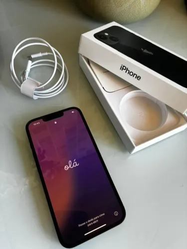 iPhone 13 128GB Midnight Blue Conservado + Caixa, Cabo Original e Capinhas