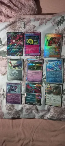 Cartas Pokémon, todas da foto por esse valor: