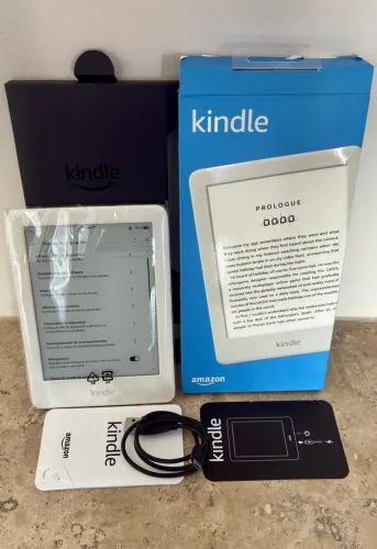 Kindle 10a geração tela iluminada 6 pol muito novo NF completo