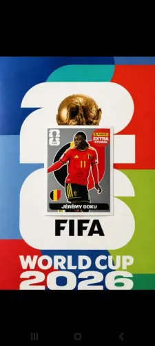 ?Figurinha Legend Prata - Jérémy Doku copa 2026