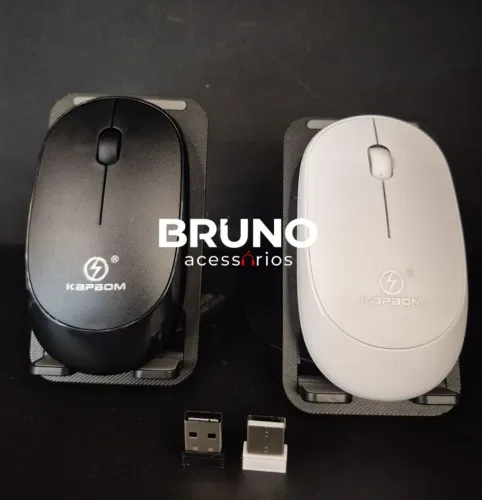 Mouse sem fio wireless kapbom ergonômica e portátil
