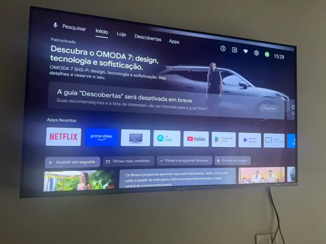 Vendo TV Britânia 50 polegadas 4 meses de uso