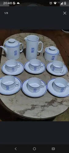 Jogo porcelana chá e café Sacipan