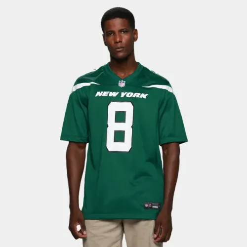 Camiseta Nike New York Jets Aaron Rodgers n° 8 Game Masculina - Verde - EGG