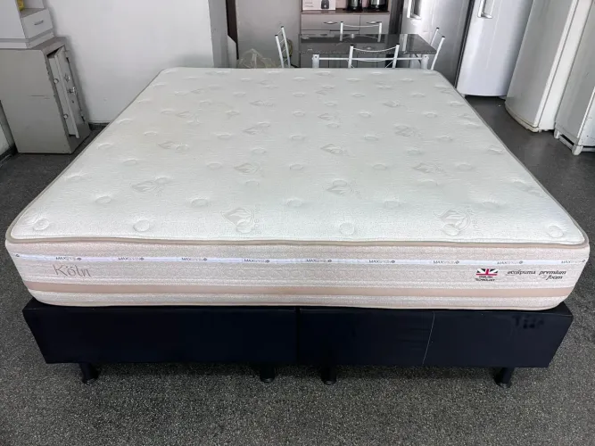 Cama box super king size Colchão Herval molas ensacandas 193 por 203 