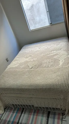 Colcha de crochê para cama casal/queen/king
