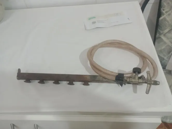 Serpentina de gás pra churrasqueira com controlador