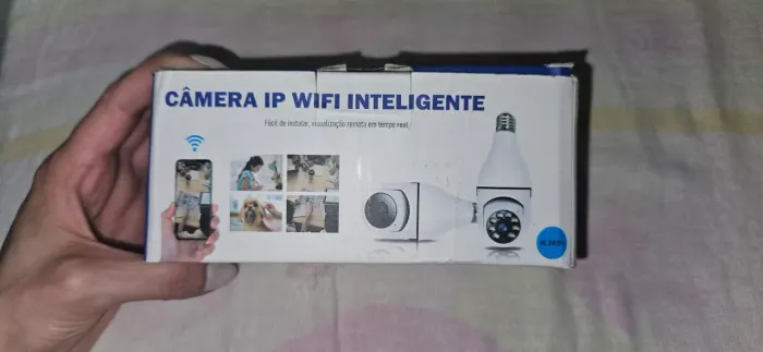 Câmera de segurança espiã 360 app yoosee com visão noturna wi-fi 