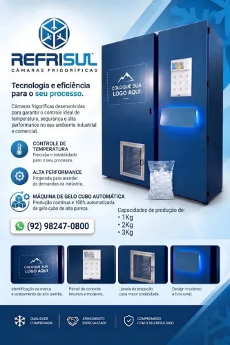 Máquina de Gelo Self Service automática