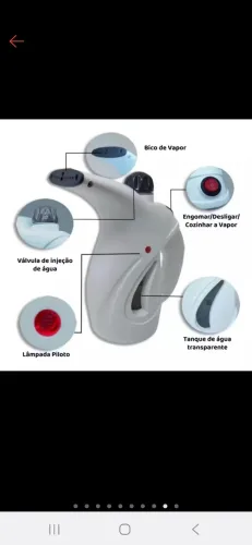 Passadeira e Vaporizador de Roupas a Vapor