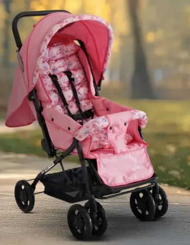 Carrinho de bebê Stillo supremo rosa 0 a 15 kg
