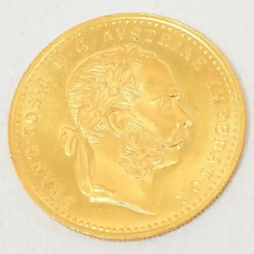 Moeda Austríaca de 1 Ducado em Ouro 22k