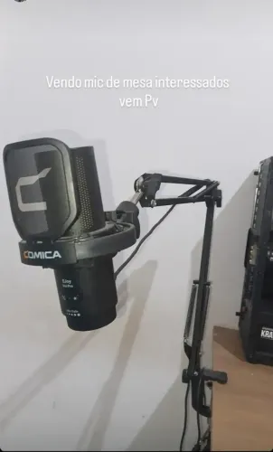 VENDO MICROFONE COMIGA UNIJOY PRO RGB SEMI NOVO EM PERFEITO ESTADO