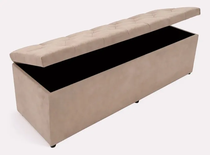 Puff baú suede