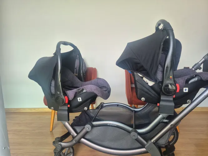 Carrinho abc design gêmeos zoom com isofix