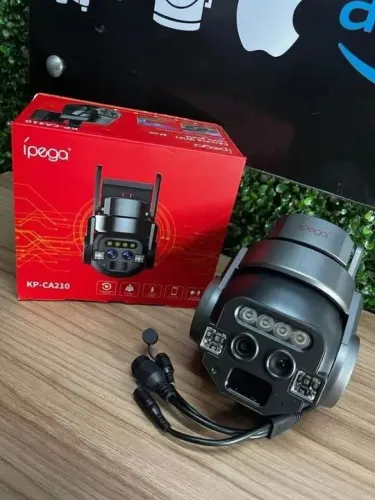 Câmera De Segurança Ip Ca210 Visão Noturna Cores Lente Dupla