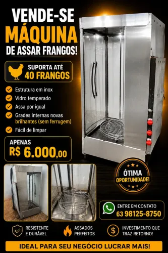 Máquina de assar frango
