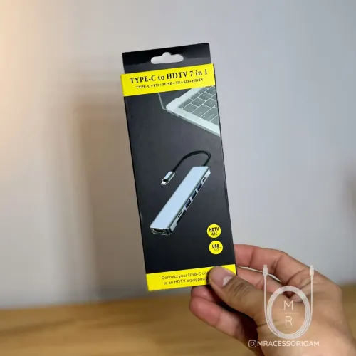 Hub USB-C 7x1 / 18x no cartão