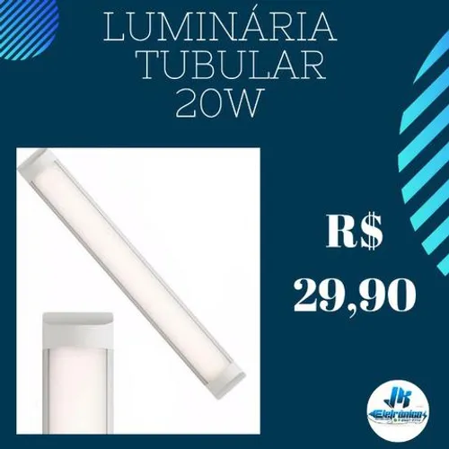 Luminária Slim LED 20w Distribuidora Atacado e Varejo Jk Eletrônicos