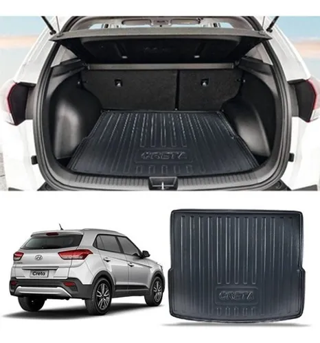 Tapete Bandeja Porta Malas Hyundai  Creta  Preto c/ Bordas - Shekparts 