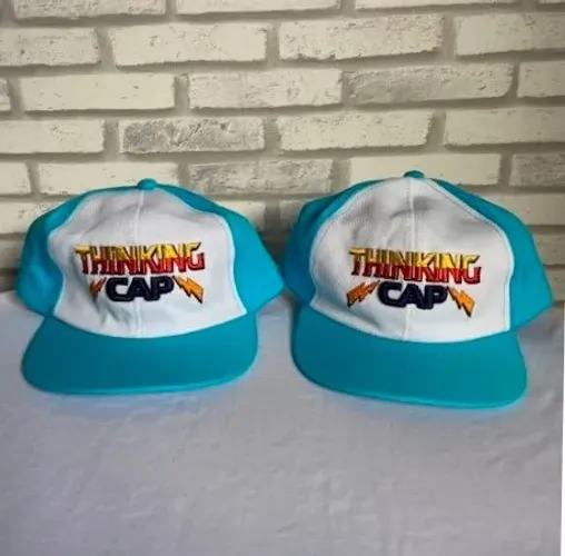 Boné Thinking Cap Azul Aba Reta Adulto Ajustável