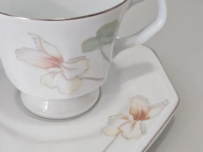 Porcelana Schmidt Octogonal Classic Encanto com borda