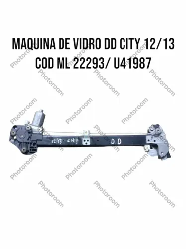 Maquina De Vidro Dd City 12/13 Cod Ml 22293/ U41987