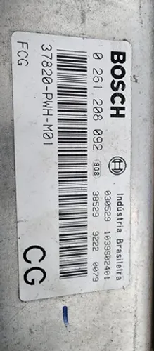 Módulo De Injeção Honda Fit 1.4  0 261 208 092