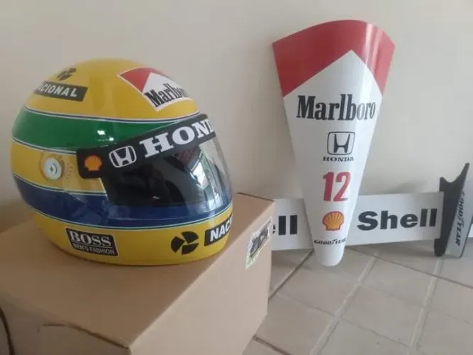 Capacete Ayrton Senna Honda Marlboro Formula 1