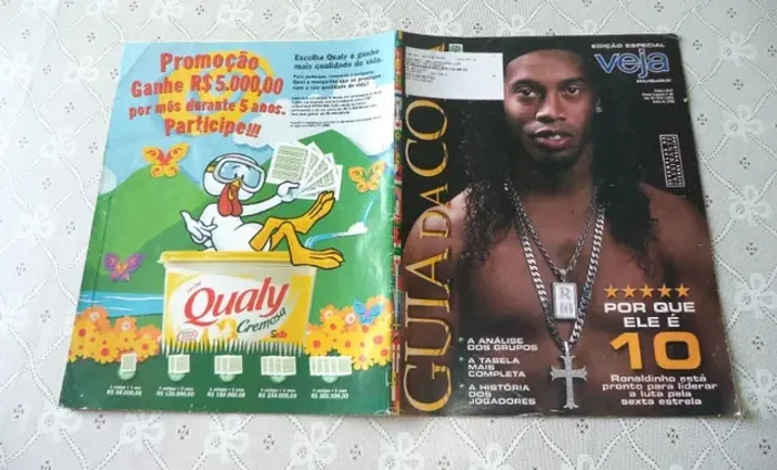 Revista Veja Especial Guia Da Copa junho 2006. Capa Ronaldinho Gaúcho Para Colecionadores.