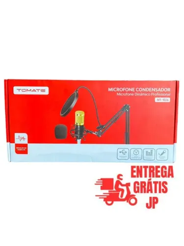 MICROFONE CONDENSADOR DINÂMICO PROFISSIONAL