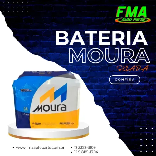 Bateria Moura M80RD - 24 Meses de Garantia /  Tucson - Azera - Santa Fé - Sonata