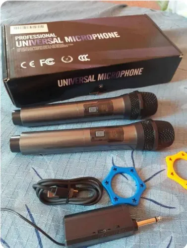 microfone sem fio 2 unidades