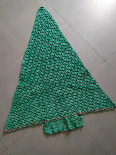 Árvore de Natal de crochê Tam G